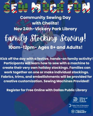 Family Stocking Sewing Workshop