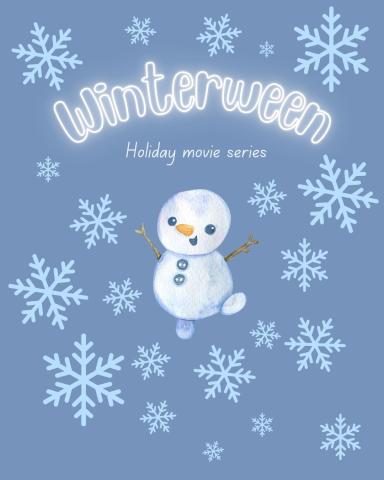 Winterween poster with snowman 