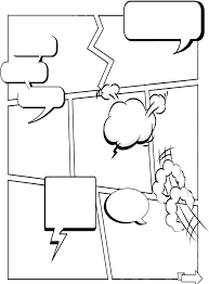 Blank comic book page