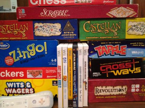 various board games, card games, and video games