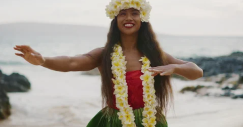 women doing the hula dance