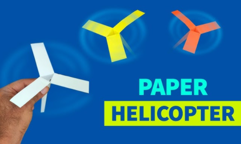 spinning paper helicopter