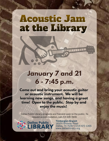 Acoustic Jam at the Library