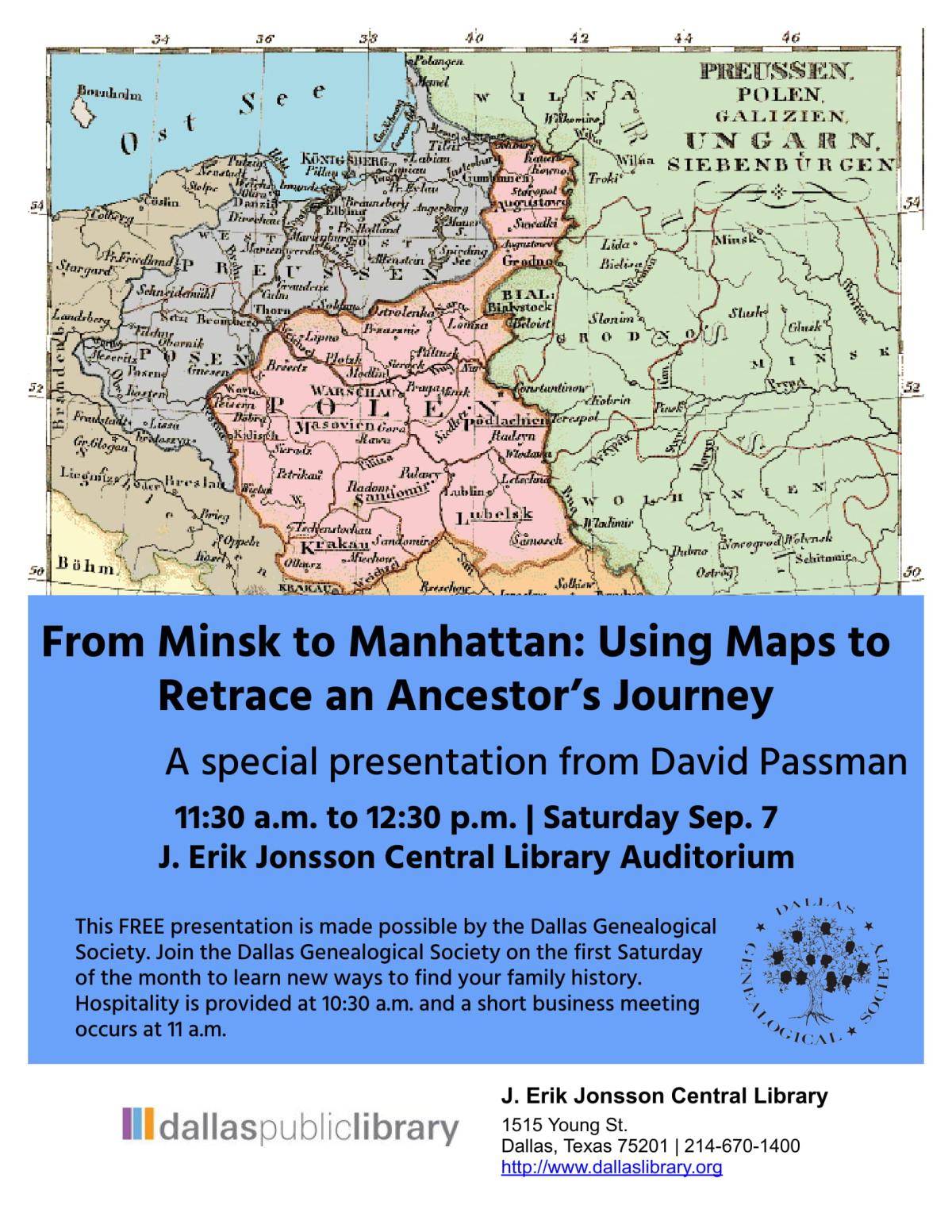 From Minsk to Manhattan: Using Maps to Retrace an Ancestor’s Journey