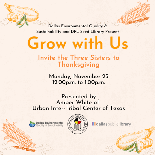 Grow with Us - Invite the Three Sisters to Thanksgiving Cover Graphic