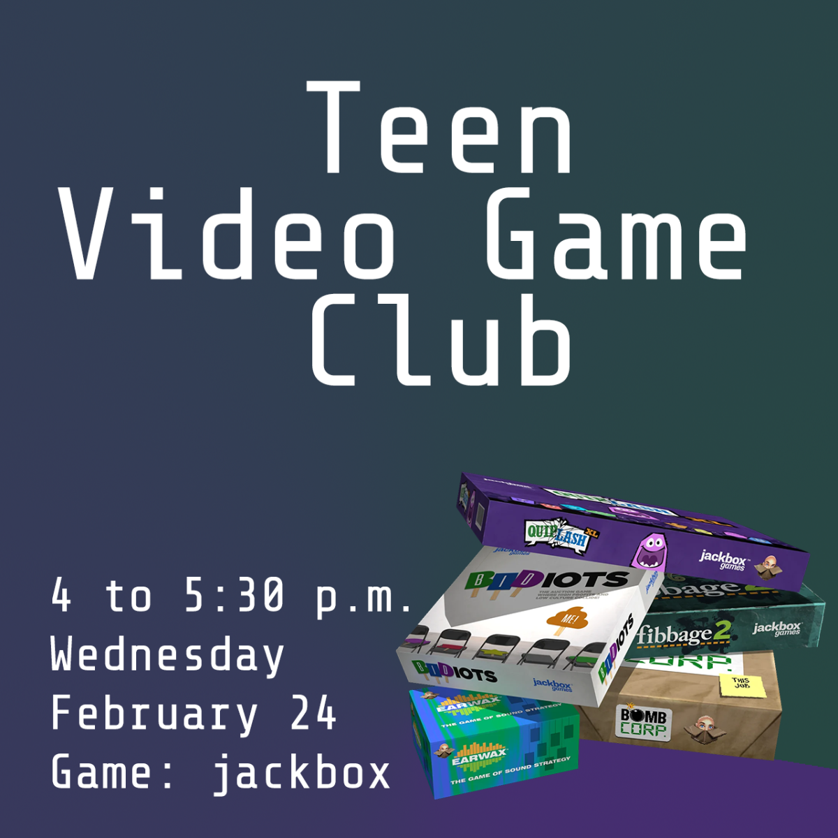 Teen Video Game Club - Jackbox Games