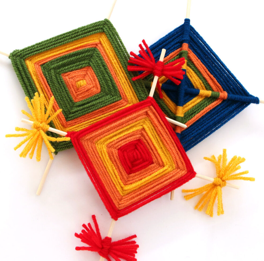 colorful ojos de dios