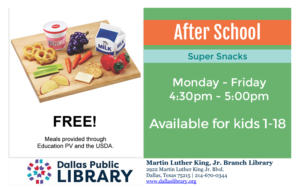 afterschool snack flyer