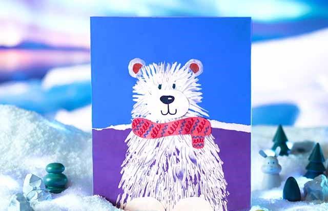 Fork Paint Polar Bear