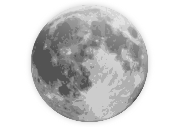 cartoon moon