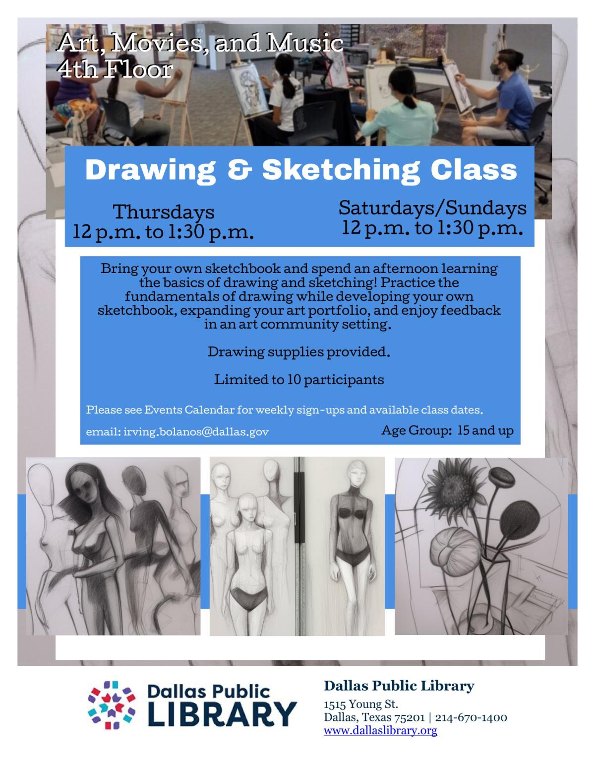 Drawing & Sketching Class 2024