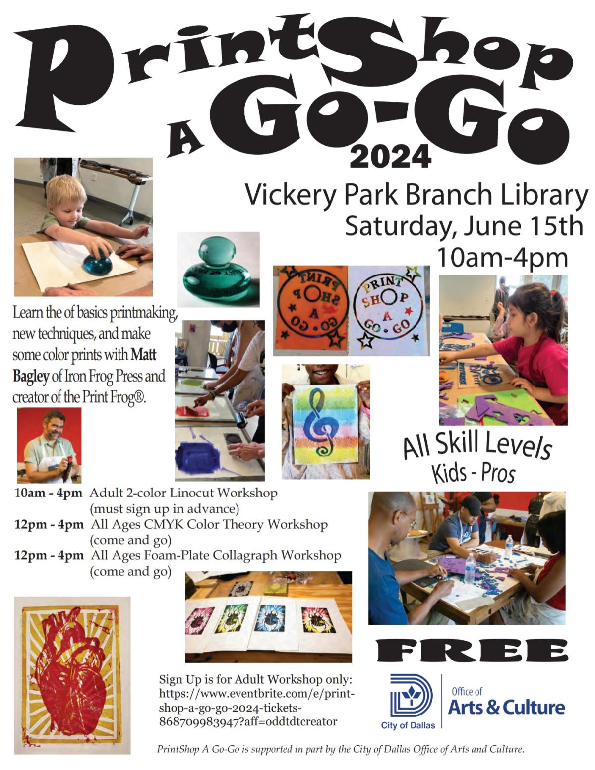 Print Shop A Go Go Poster