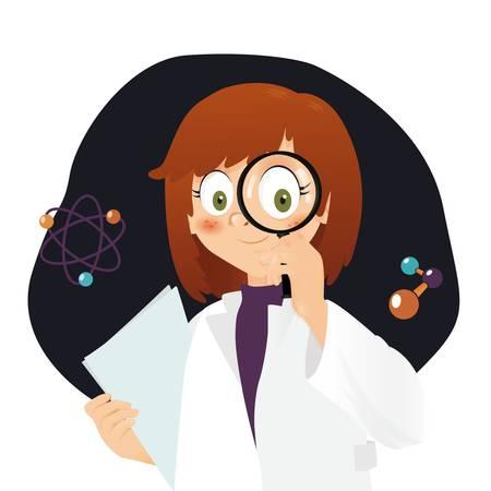 Cartoon Scientist graphic