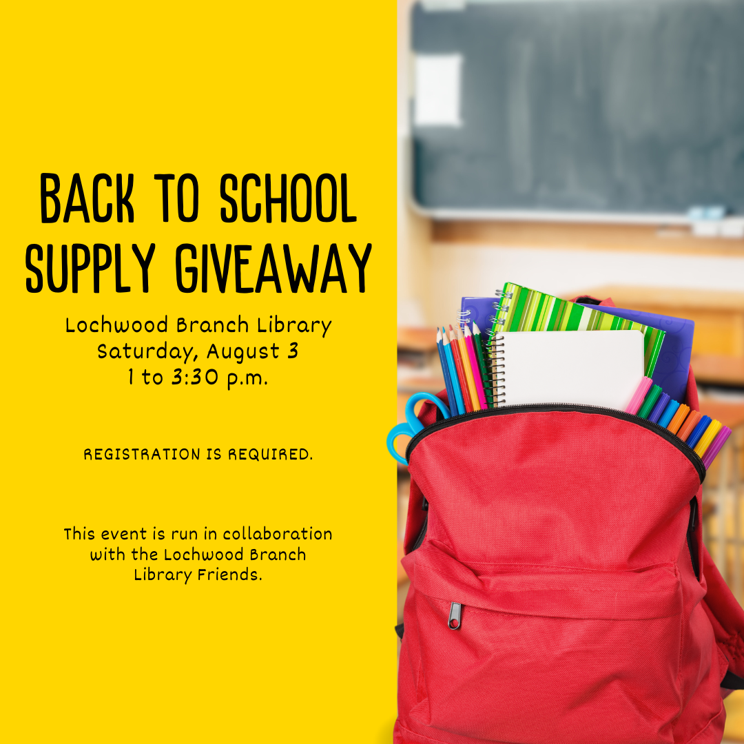 Back to School Supply Giveaway Cover Graphic