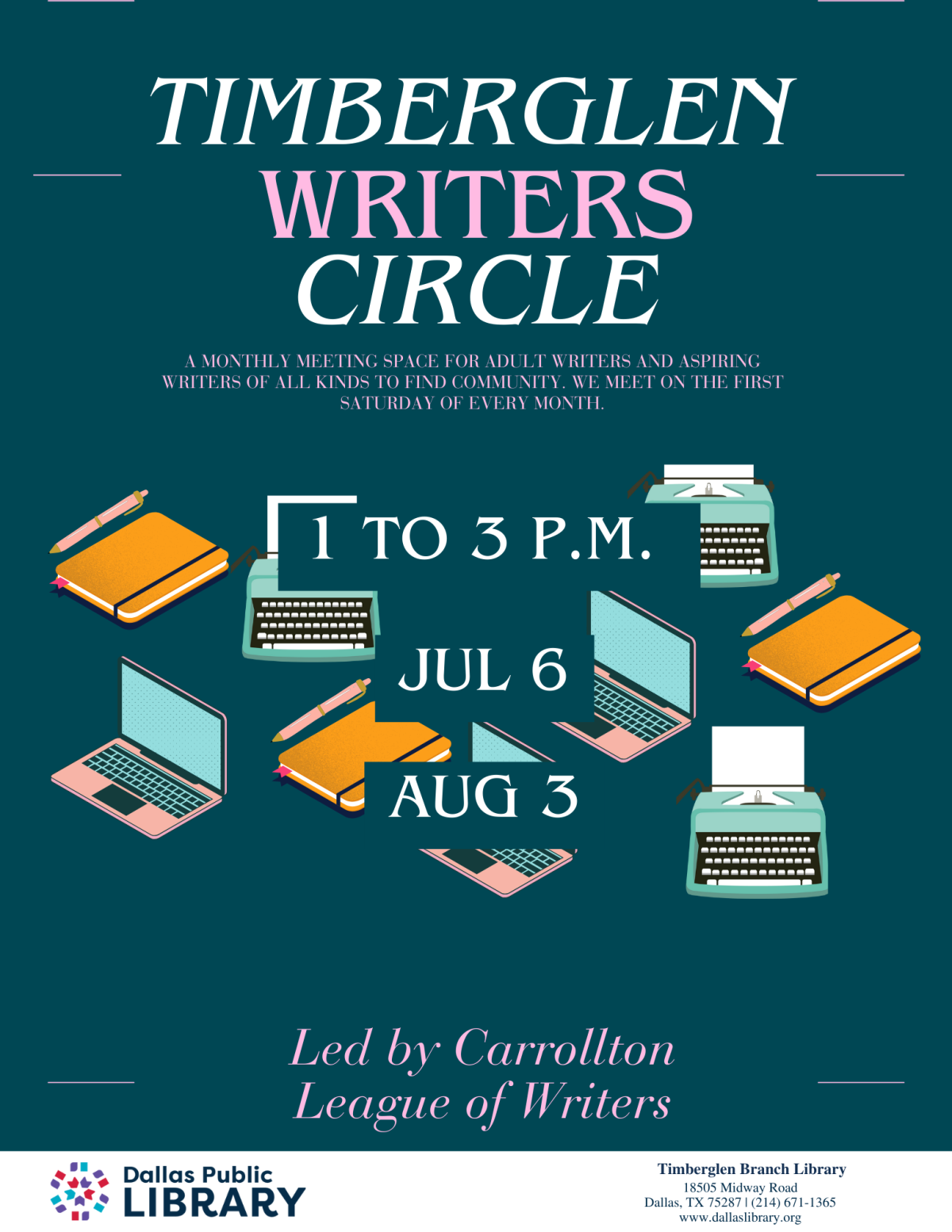 image of writer's circle flyer