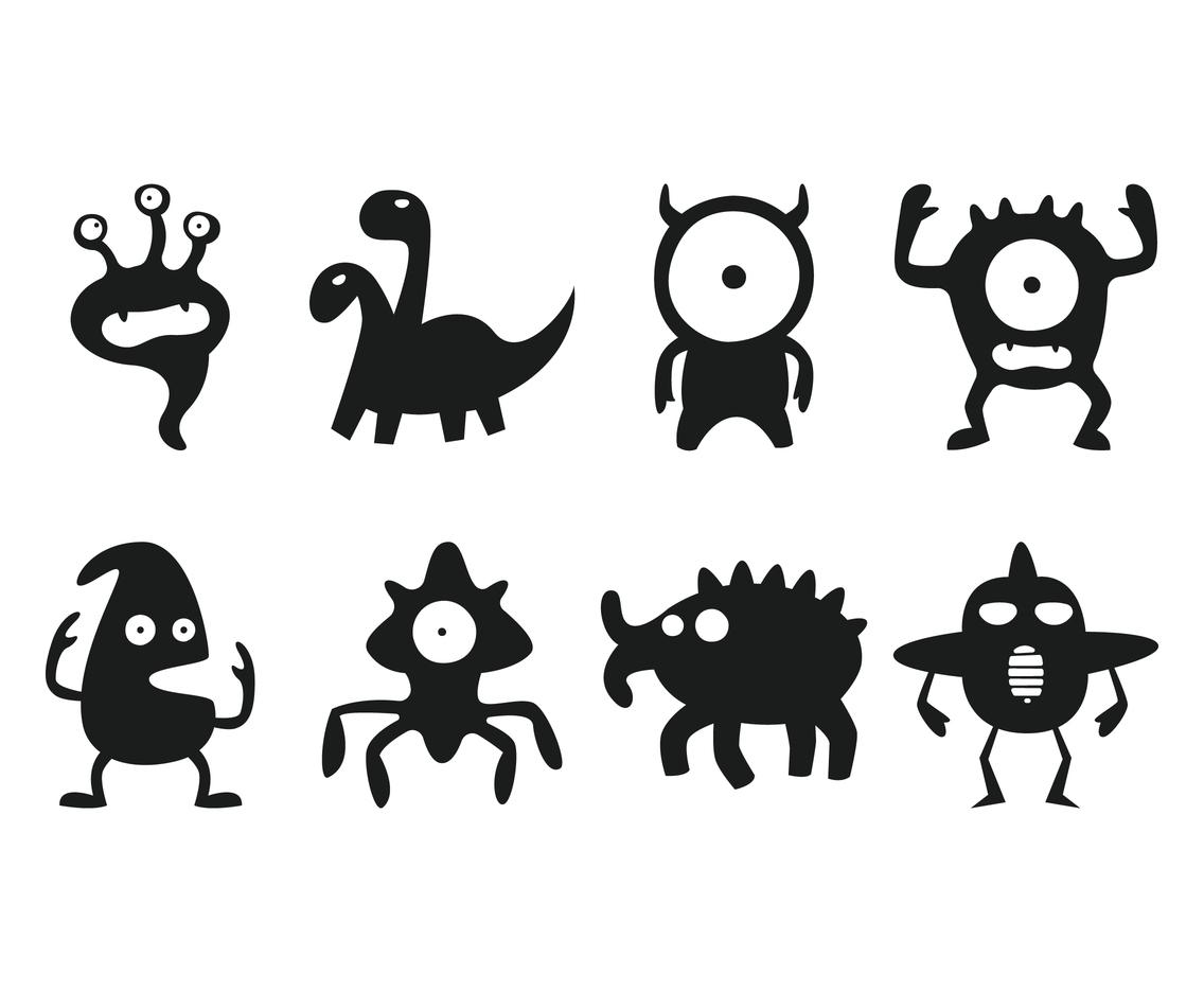 Monster Silhouettes