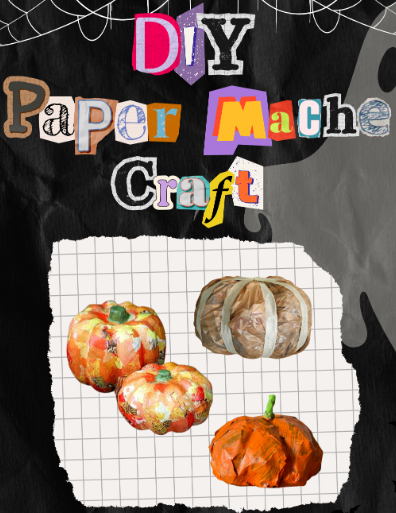 picture of paper mache pumpkins