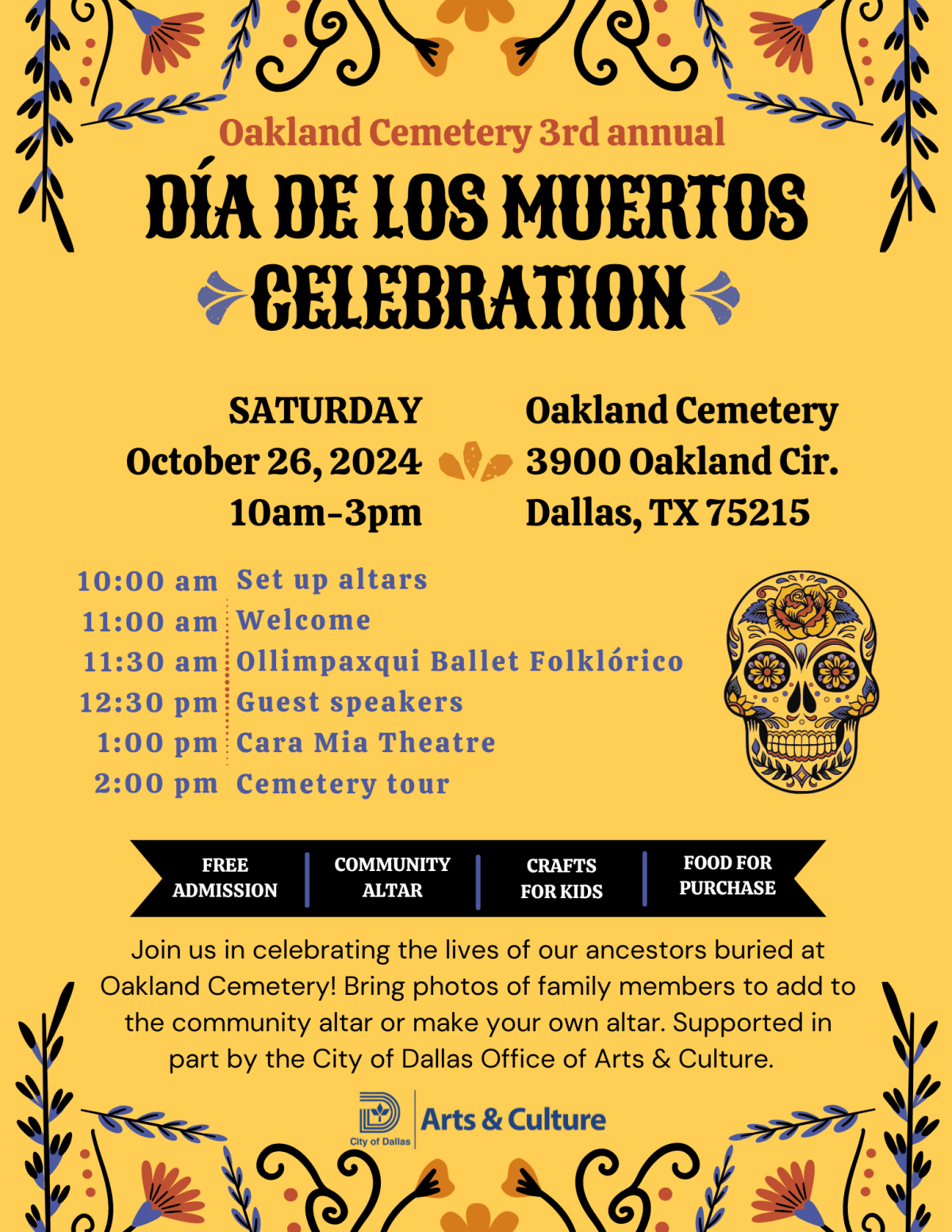 Oakland Cemetery 3rd Annual Dia de los Muertos Celebration