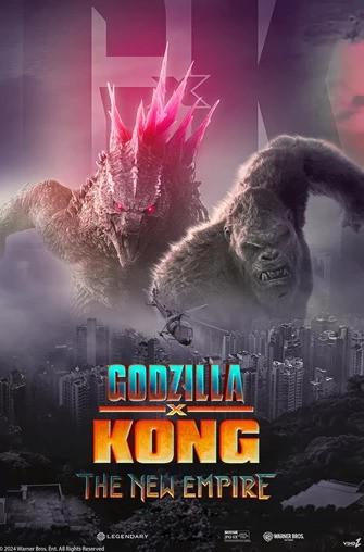 Movie poster for "Godzilla x Kong: The New Empire" from Warner Bros.