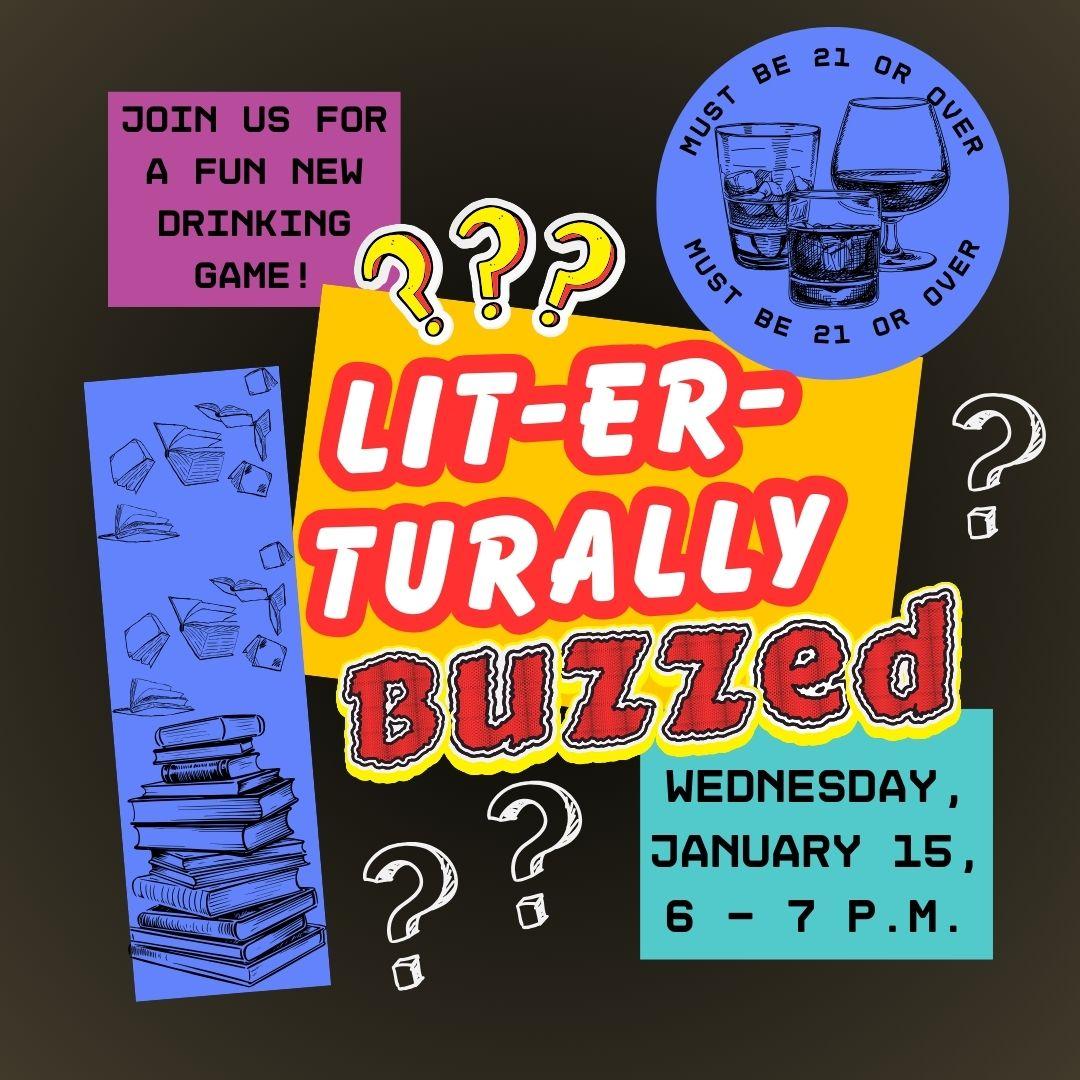 Lit-er-turally Buzzed Logo