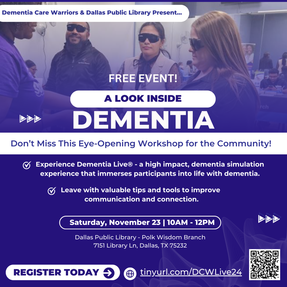 Graphic about Dementia Live! Event 