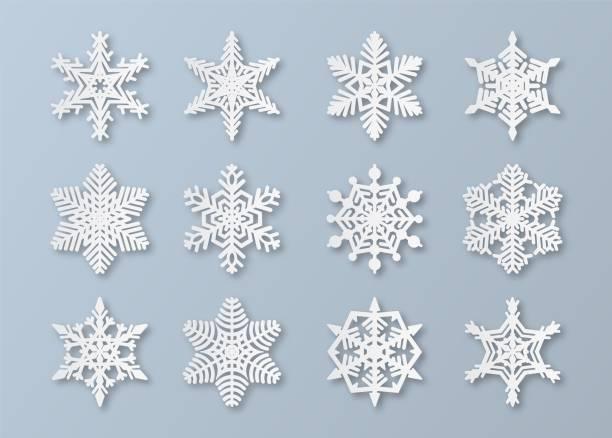 origami snowflakes