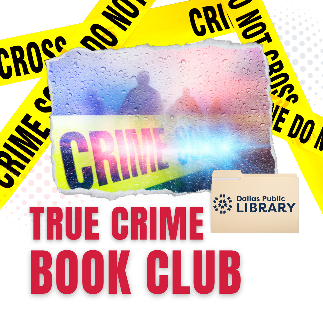 True crime book club flyer