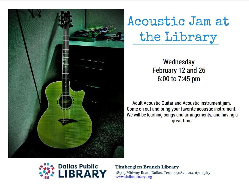 Acoustic Jam at the Library