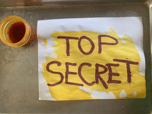 invisible ink example