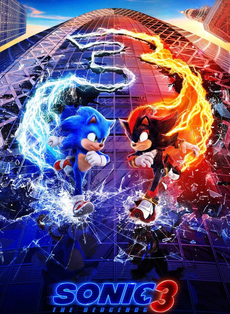 Sonic 3 movie poster
