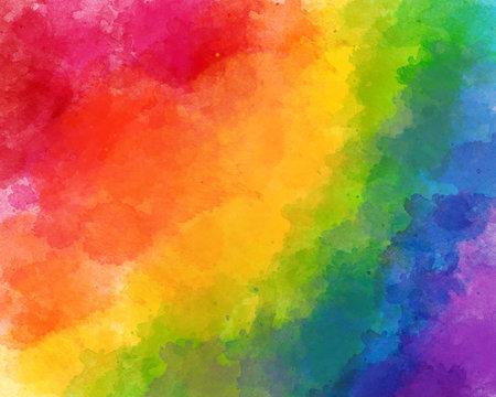 watercolor rainbow