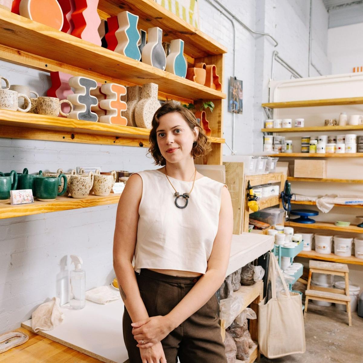 image of pottery artisan corrie pocta