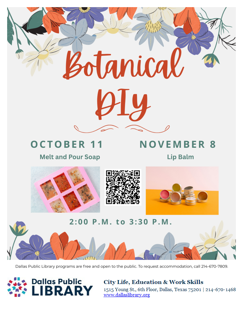 Botanical DIY flyer