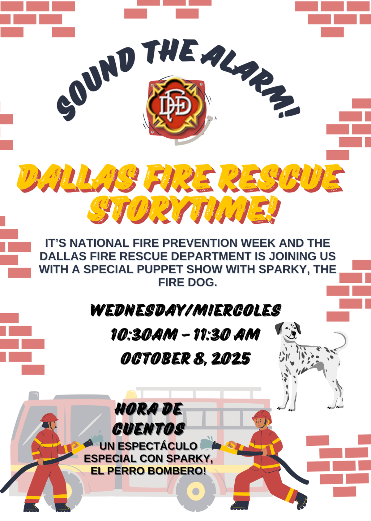 Dallas Fire Rescue Puppet Storytime