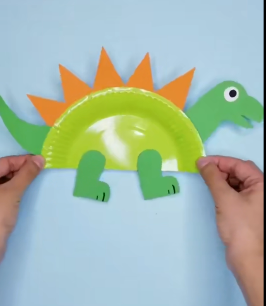 Paper Plate Dino