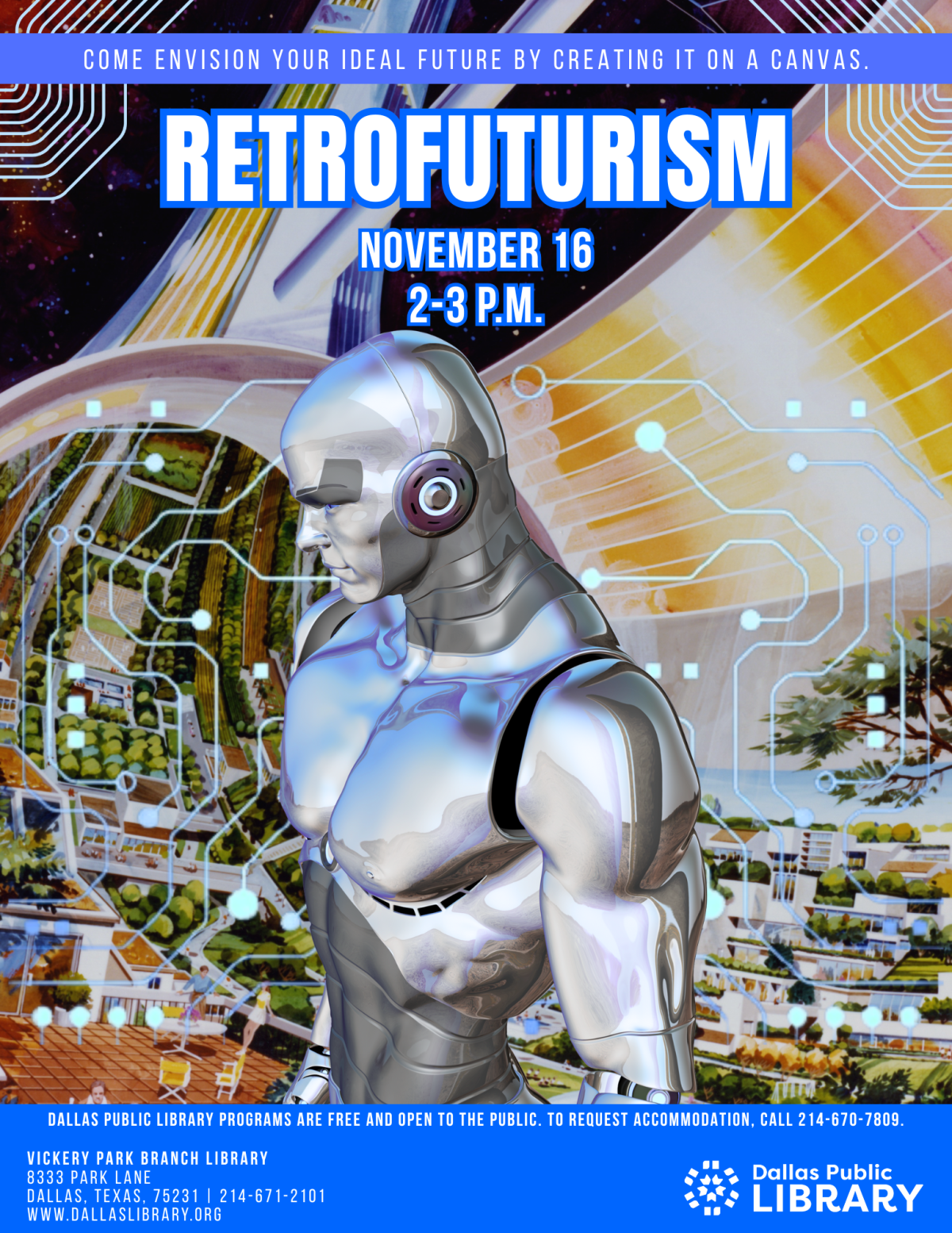 Retrofuturism flyer