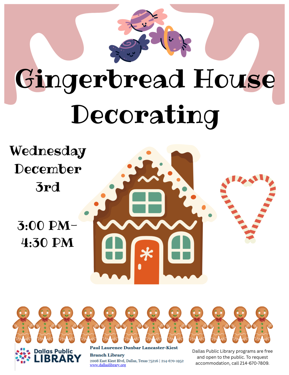 Gingerbread House flyer