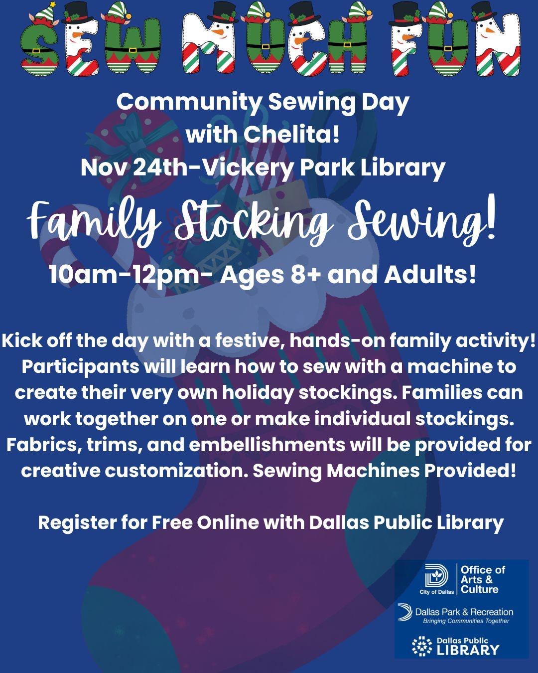 Family Stocking Sewing Workshop