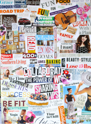 Image of a summer vision board