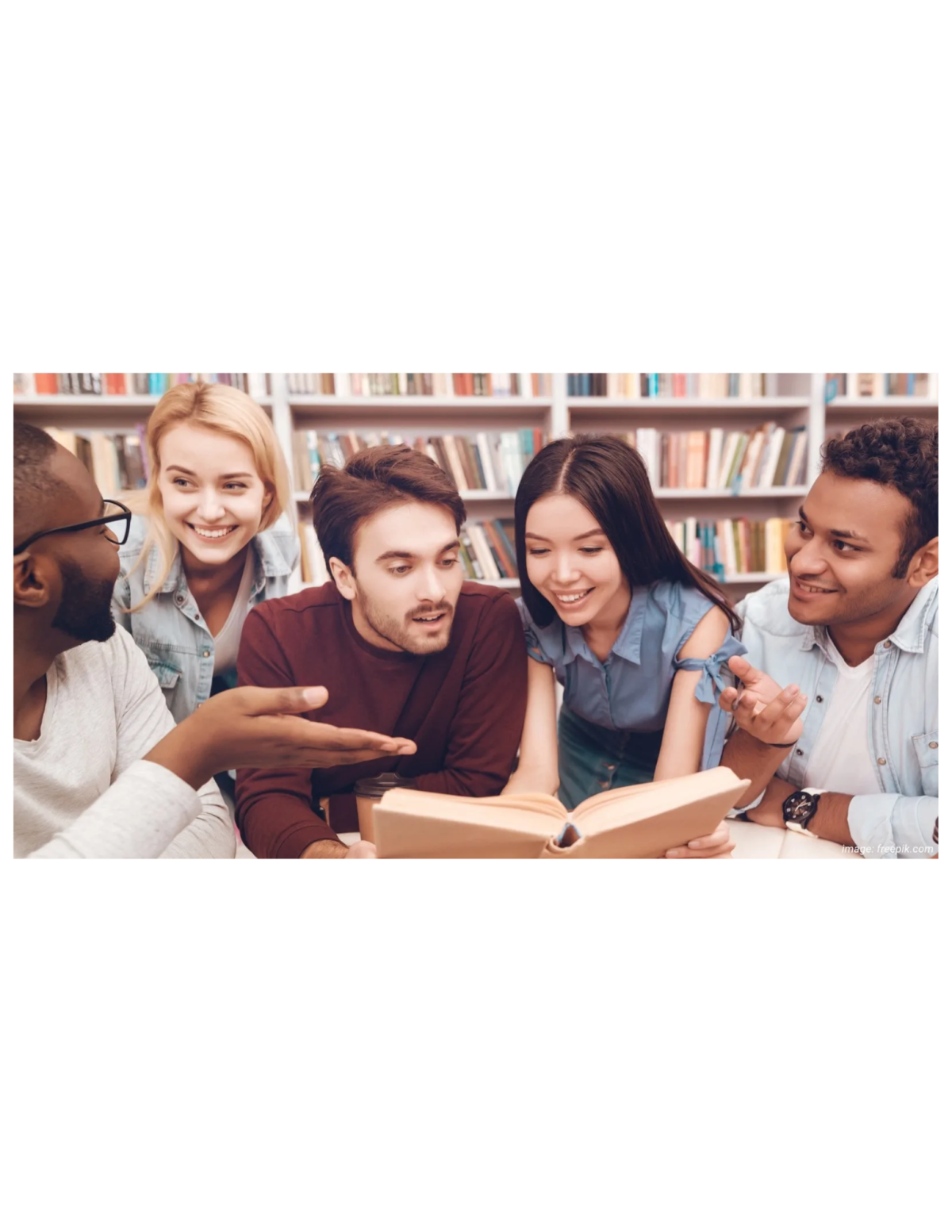Picture of a group of people enjoying themselves at their local library