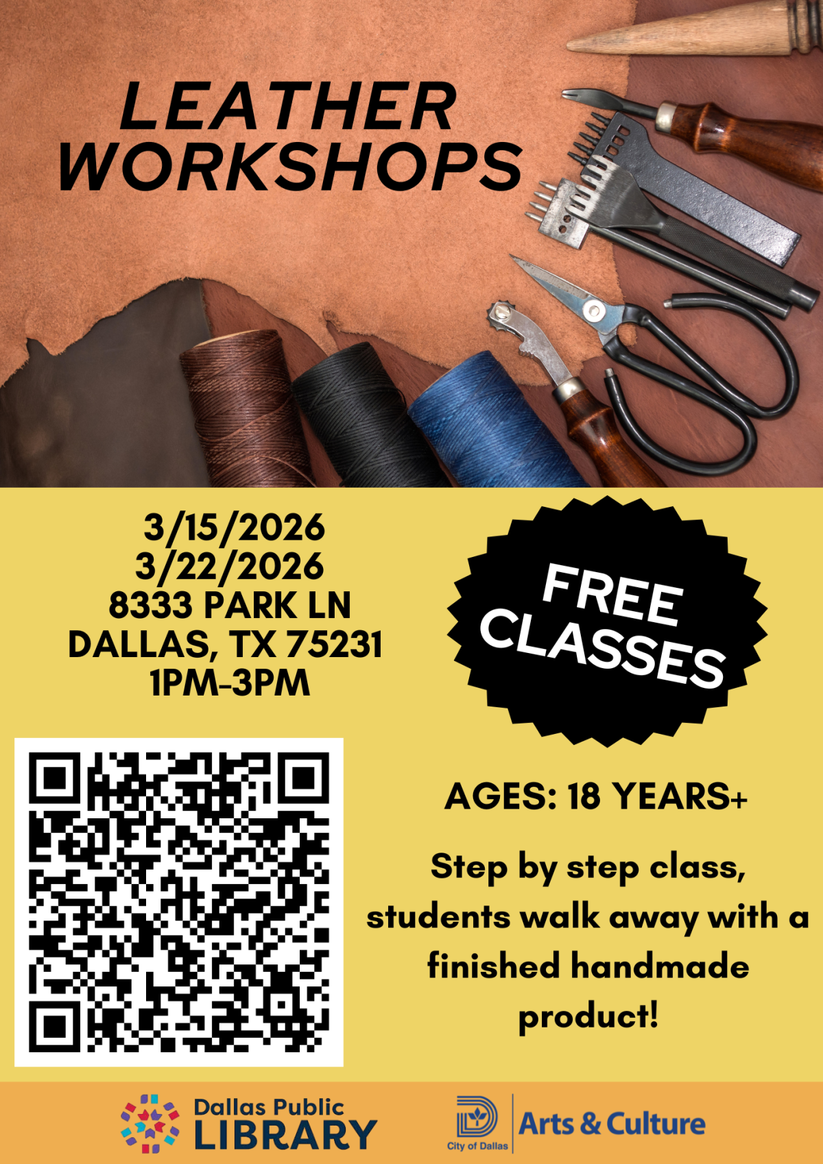 Leather Workshop Flyer