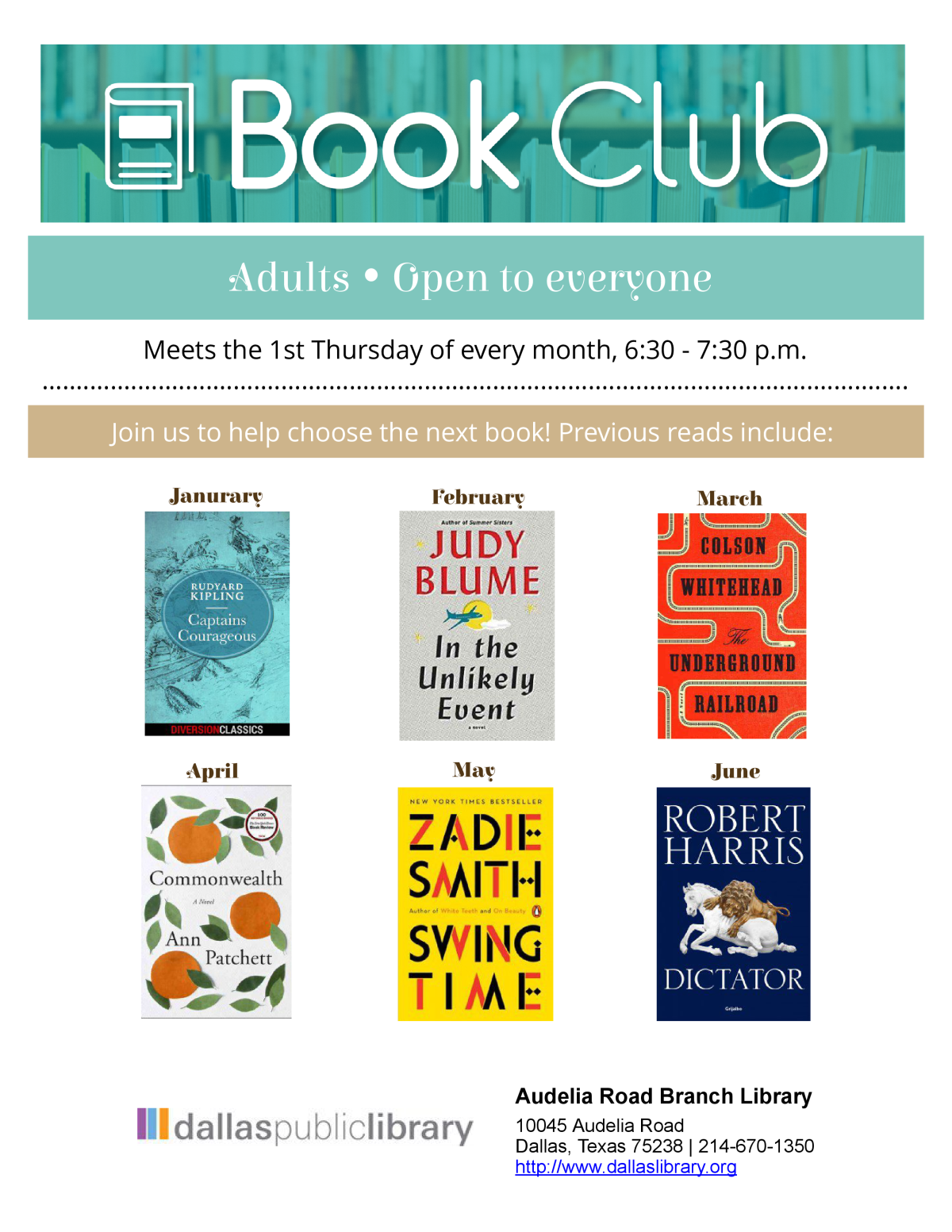 Book Club Flyer